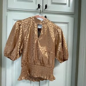 Gold crop top